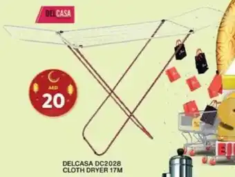Grand Hyper Market DELCASA DC2028 CLOTH DRYER 17M offer