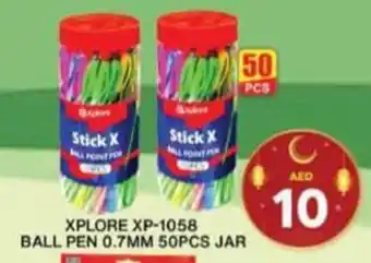 Grand Hyper Market XPLORE XP-1058 BALL PEN 0.7MM 50PCS JAR offer