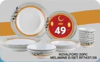 Grand Hyper Market ROYALFORD 20PC MELAMINE D/SET RF7437/36 offer