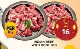 Grand Hyper Market INDIAN BEEF WITH BONE/KG offer