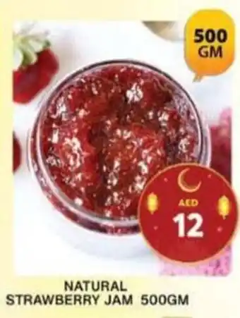 Grand Hyper Market NATURAL STRAWBERRY JAM 500GM offer