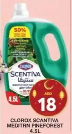 Grand Hyper Market CLOROX SCANTIVA MEDITRN PINEFOREST 4.5 L offer