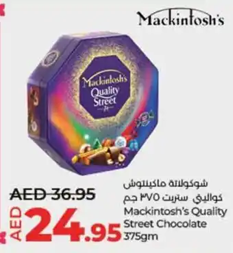 Lulu Hypermarket Mackintosh's Quality Street Chocolate 375gm offer