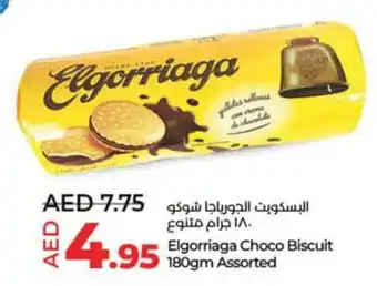 Lulu Hypermarket Elgorriaga Choco Biscuit 180gm Assorted offer