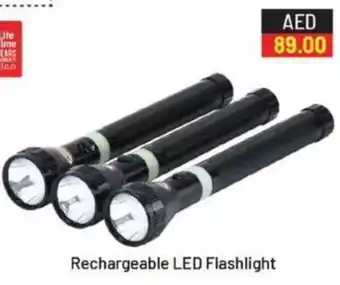 Grand Hyper Market Rechargeable LED Flashlight offer