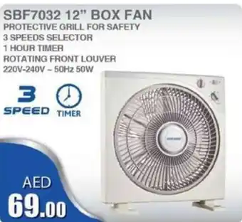 Grand Hyper Market SBF7032 12” BOX FAN offer