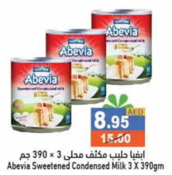 Aswaq Ramez Abevia Sweetened Condensed Milk 3 x 390gm offer