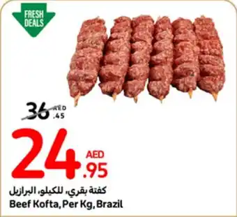 Carrefour Beef Kofta,Per Kg offer