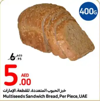Carrefour Multiseeds Sandwich Bread, Per Piece offer
