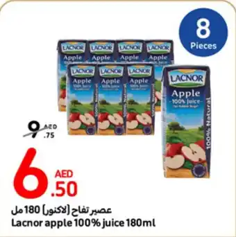 Carrefour Lacnor apple 100% juice 180ml offer