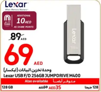 Carrefour Lexar USB F/D 256GB JUMPDRIVE M400 offer