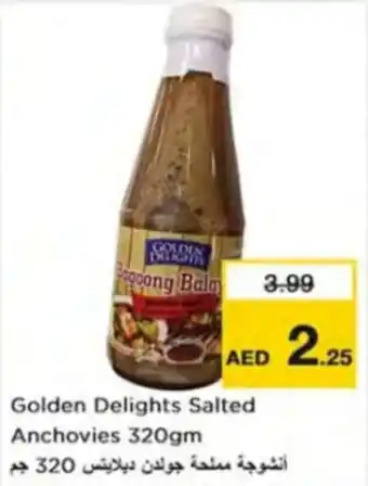 Nesto Golden Delights Salted Anchovies 320gm offer