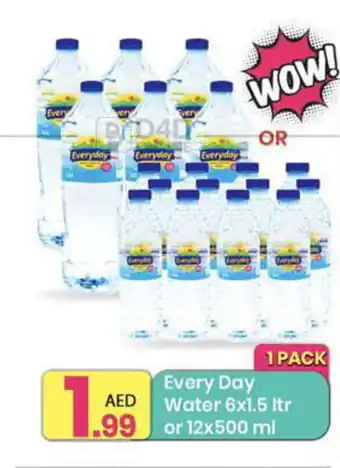 Everyday Center Water 6x1.5 ltr or 12x500 ml offer