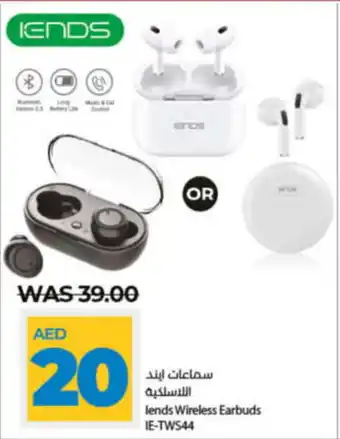 Lulu Hypermarket lends Wireless Earbuds IE-TWS44 offer