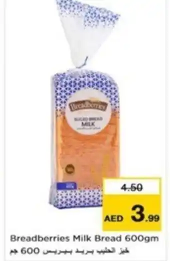 Nesto Breadberries Milk Bread 600gm offer