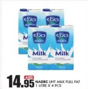 KM Trading NADEC UHT MILK FULL FAT 1 LITRE X 4 PCS offer
