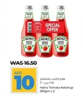 Lulu Hypermarket Heinz Tomato Ketchup 295gm x 3 offer