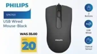 Lulu Hypermarket USB Wired Mouse Black offer