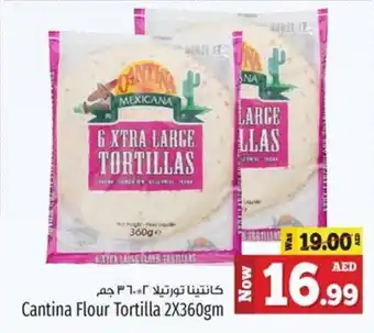 Kenz Hypermarket Cantina Flour Tortilla 2X360gm offer