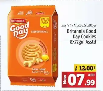 Kenz Hypermarket Britannia Good Day Cookies 8X72gm Asstd offer