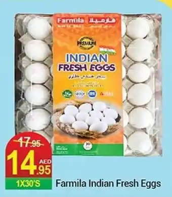 New W Mart Farmila Indian Fresh Eggs 1 x 30's offer