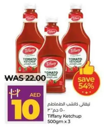 Lulu Hypermarket Tiffany Ketchup 500gm x 3 offer