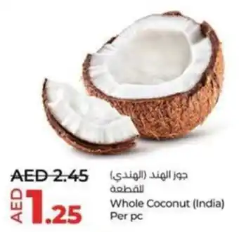 Lulu Hypermarket Whole Coconut Per pc offer