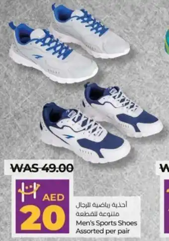 Lulu Hypermarket Men's Sports Shoes Assorted per pair offer