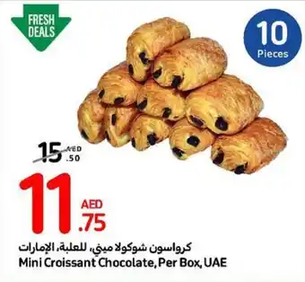 Carrefour Mini Croissant Chocolate Per Box offer