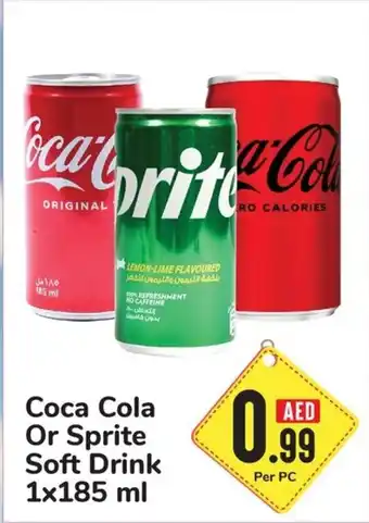Day To Day Coca Cola Or Sprite Soft Drink 1x185 ml offer