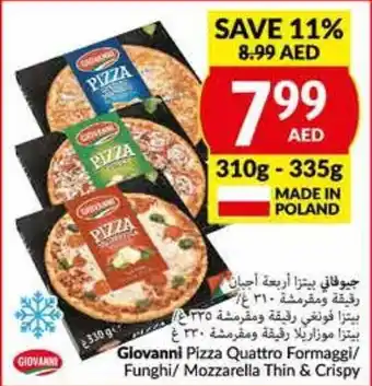 Viva Giovanni Pizza Quattro Formaggi / Funghi / Mozzarella Thin & Crispy 310g - 335g offer