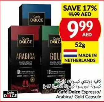 Viva Cafe Dolce Espresso / Arabica / Gold Capsule 52g offer