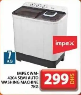 Grand Mall Sharjah IMPEX WM- 4204 SEMI AUTO WASHING MACHINE 7KG offer