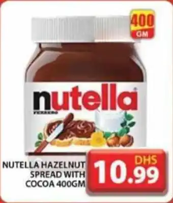 Grand Mall Sharjah NUTELLA HAZELNUT SPREAD WITH COCOA 400GM offer