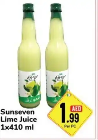 Day To Day Sunseven Lime Juice 1x410 ml offer