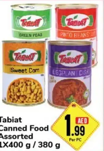 Day To Day Tabiat Canned Food Assorted 1x400g/380g offer