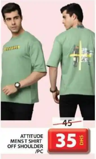 Grand Hyper Market ATTITUDE MENS T SHIRT OFF SHOULDER / PC offer