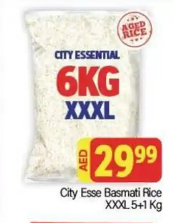City Retail Supermarket City Esse Basmati Rice XXXL 5+1 Kg offer