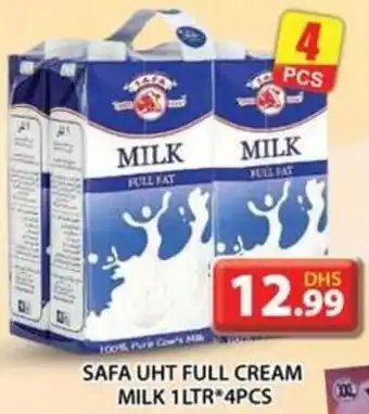 Grand Mall Sharjah SAFA UHT FULL CREAM MILK 1LTR X4PCS offer