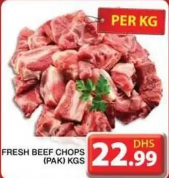 Grand Mall Sharjah FRESH BEEF CHOPS PAK KGS offer