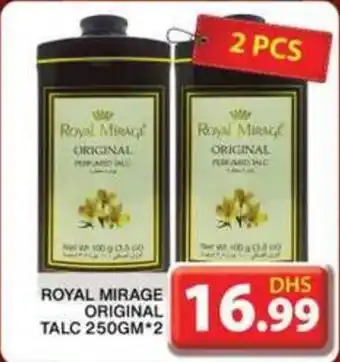 Grand Mall Sharjah ROYAL MIRAGE ORIGINAL TALC 250GM X2 offer