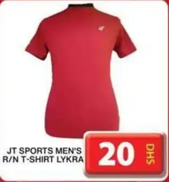 Grand Mall Sharjah JT SPORTS MEN'S R N TSHIRT LYKRA offer