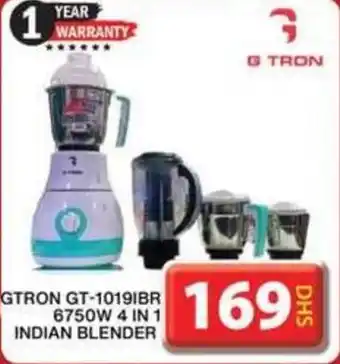 Grand Mall Sharjah GTRON GT 1019IBR 6750W 4 IN 1 INDIAN BLENDER offer