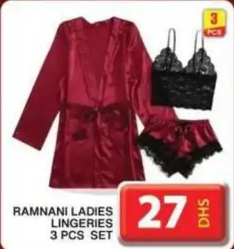 Grand Mall Sharjah RAMNANI LADIES LINGERIES 3 PCS SET offer