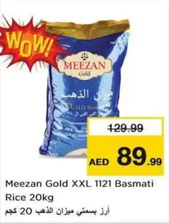 Nesto Meezan Gold XXL 1121 Basmati Rice 20kg offer
