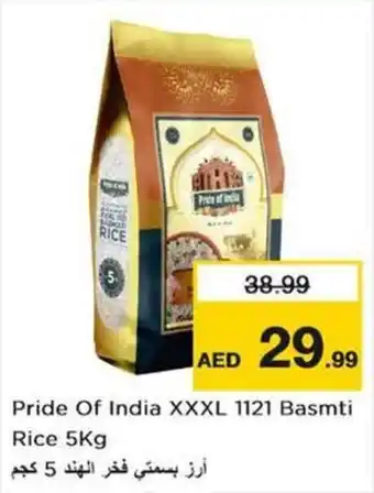 Nesto Pride Of India XXXL 1121 Basmti Rice 5Kg offer