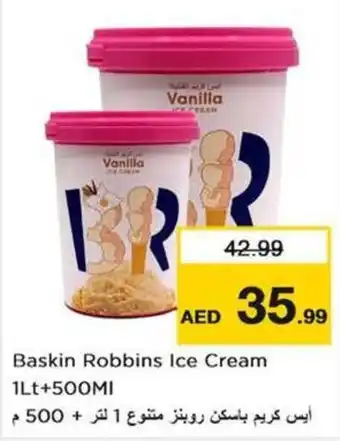 Nesto Baskin Robbins Ice Cream 1Lt+500Ml offer