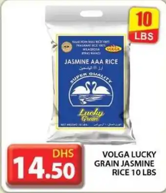 Grand Hyper Market VOLGA LUCKY GRAIN JASMINE RICE 10 LBS offer