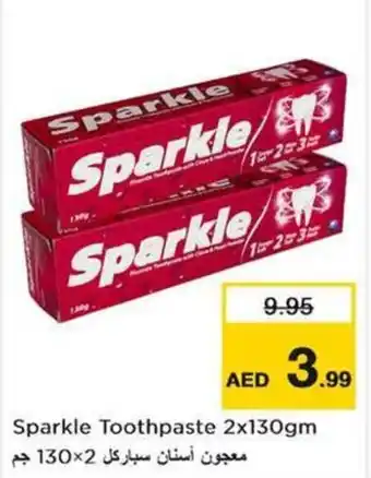 Nesto Sparkle Toothpaste 2x130gm offer