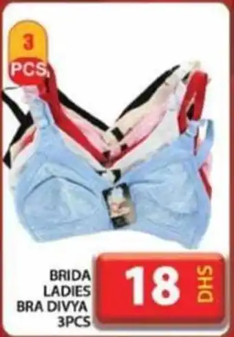Grand Hyper Market BRIDA LADIES BRA DIVYA 3pcs offer